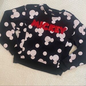 MICKEY Mouse black and red sequins sweatshirt 11/13